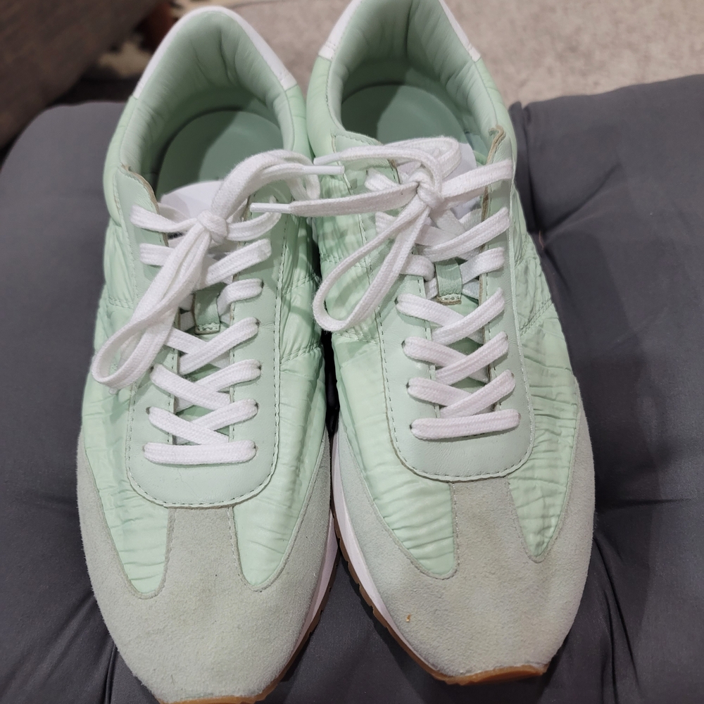 Steven Madden Mint Green Sneakers with White Laces